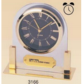 Gold Plated Acrylic Alarm Clock (Screened)